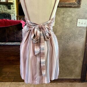 NWOT L*Space Lauryn Waist Tie Mini Dress in Harmony Stripe Size M